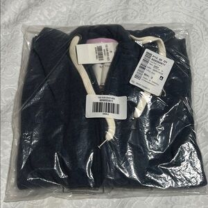 Abercrombie & Fitch Blue Hoodie with Cream Accents